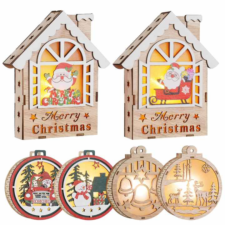 Ξύλινα στολίδια διακοπών